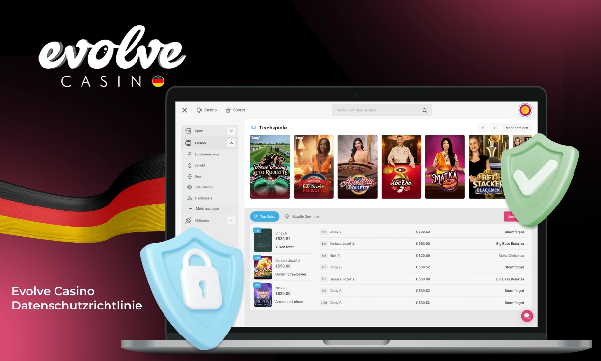 Evolve Casino Duetschland ist ein offizielles Online-Casino, das die Sicherheit seiner Benutzer garantiert
