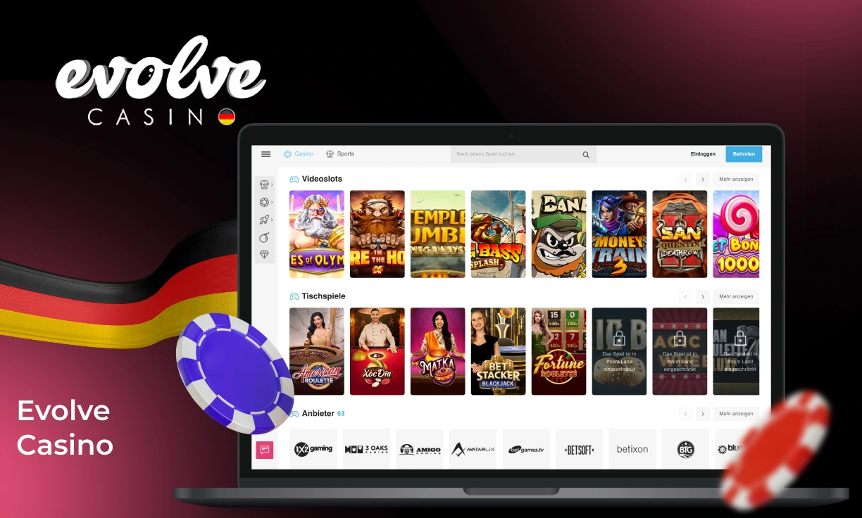Evolve Casino das führende Online-Casino in Deutschland
