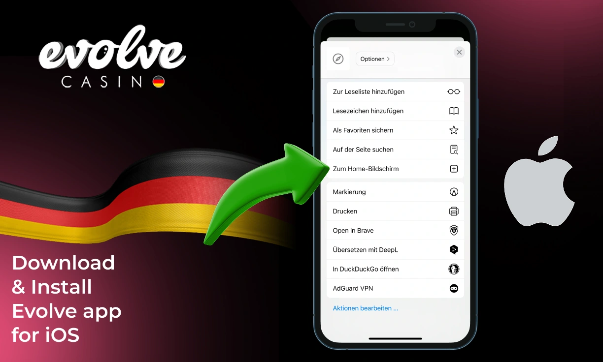 Schritt-für-Schritt-Anleitung zur Installation der Evolve Casino App für iOS