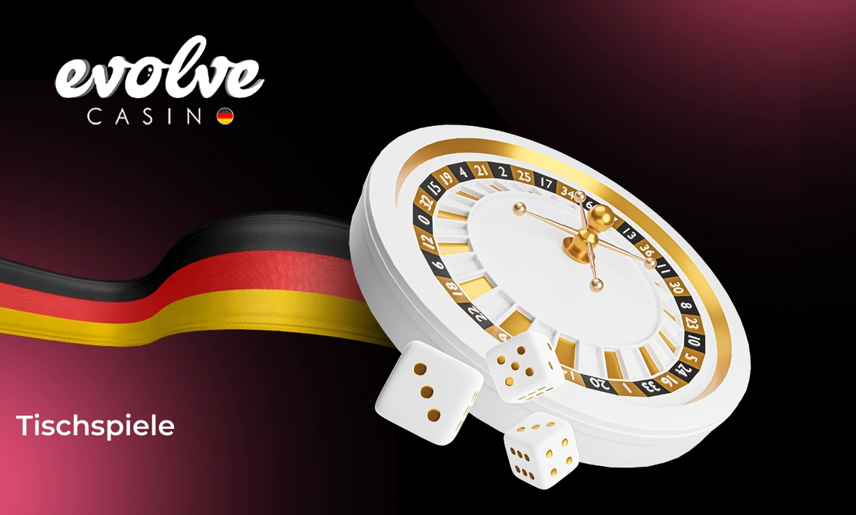 Evolve Casino Spieleübersicht im Bereich Tischspiele