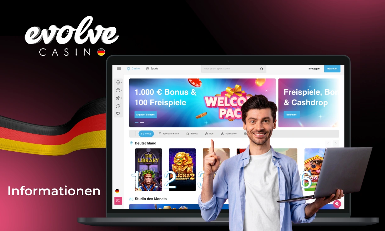 Ausführliche Informationen über Evolve Casino in Deutschland