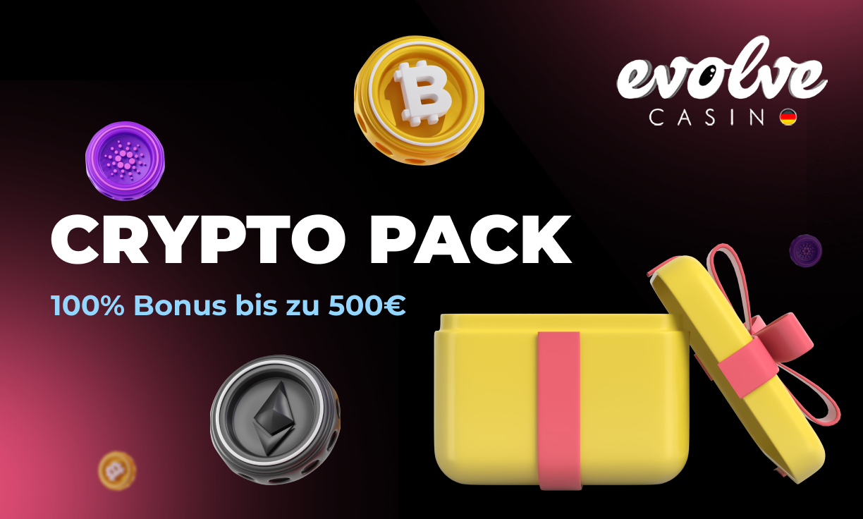 Krypto-Paket-Bonus bei Evolve Casino
